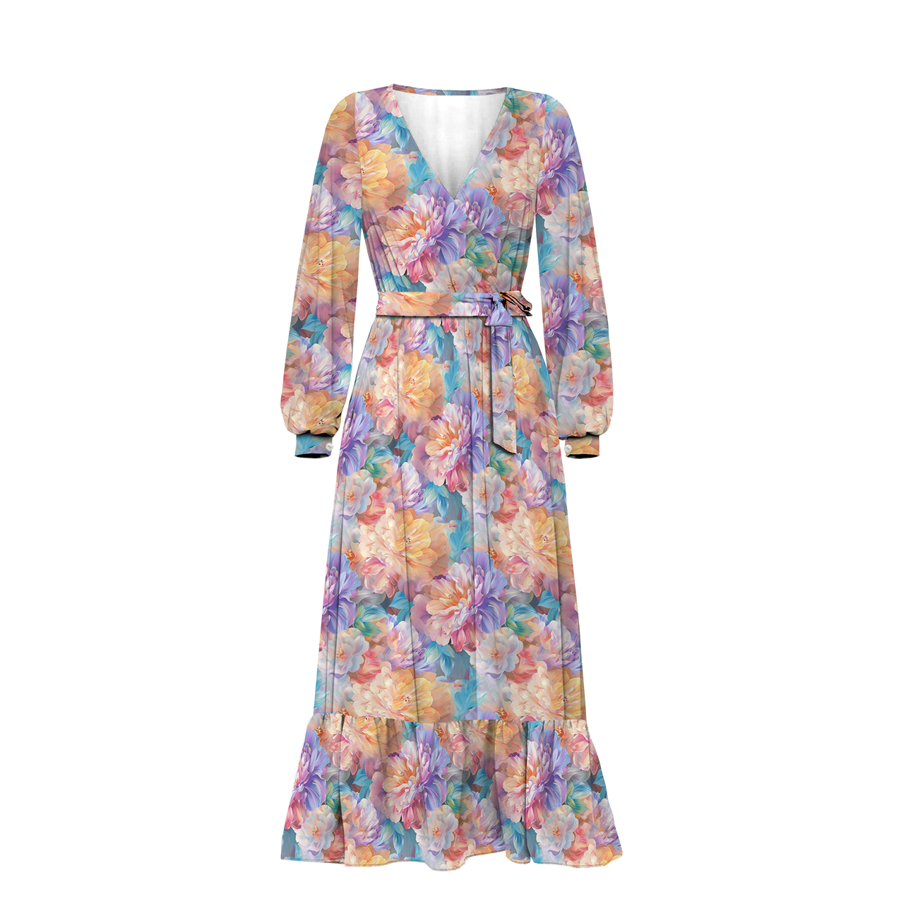 PASTEL FLOWERS WZ.19 - Nylon fabric PUMI