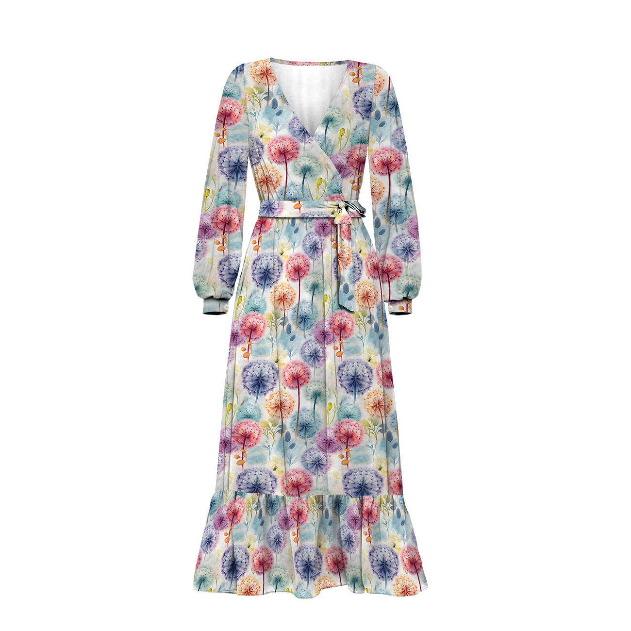 PASTEL FLOWERS WZ.16 - viscose woven fabric