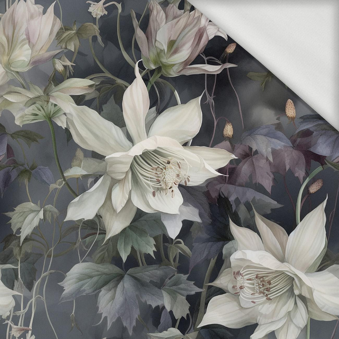 PASTEL FLOWERS WZ.1 - looped knit fabric