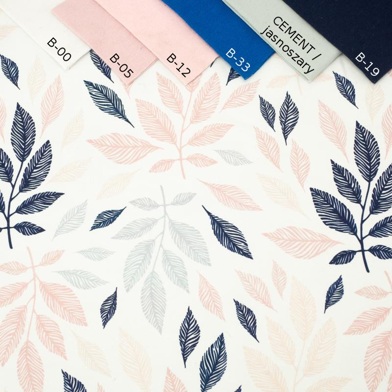 PASTEL LEAVES - looped knit 