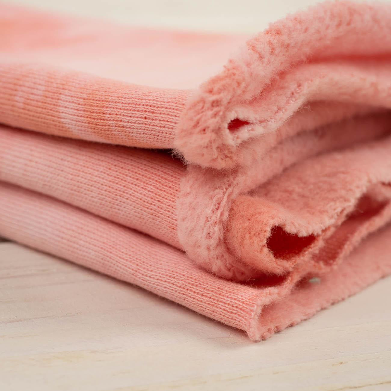 BATIK pat. 2 / pink - brushed knitwear with elastane