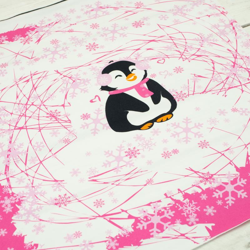 PENGUIN 2.0 / fuchsia M (50cm x 60cm) - panel single jersey TE210