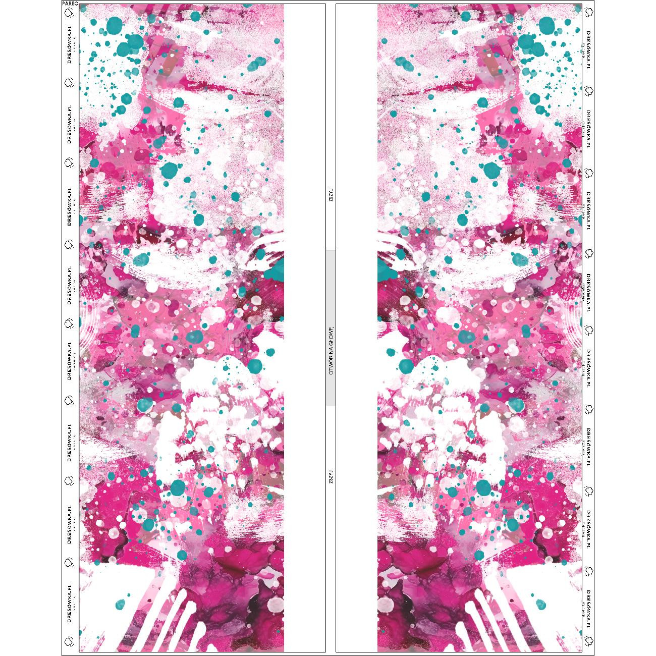 PAREO - PINK SPLATTER - sewing set