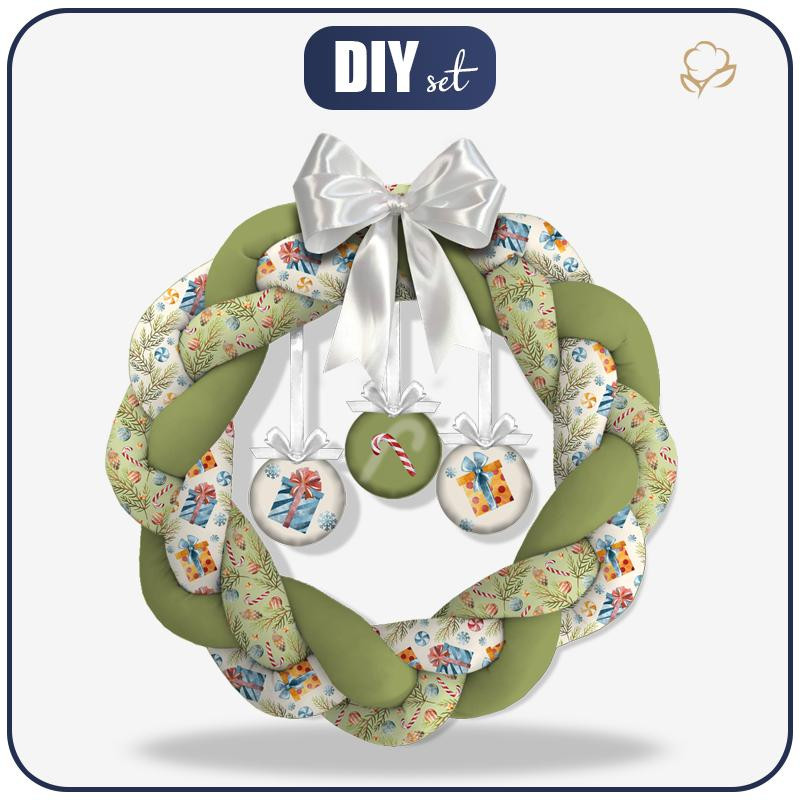 CHRISTMAS WREATH - CHRISTMAS PRESENTS / CHRISTMAS DECORATION (CHRISTMAS SEASON) - sewing set