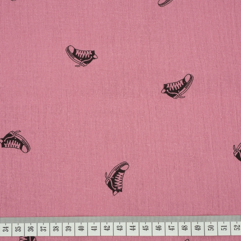 SNEAKERS / rose quartz - cotton muslin
