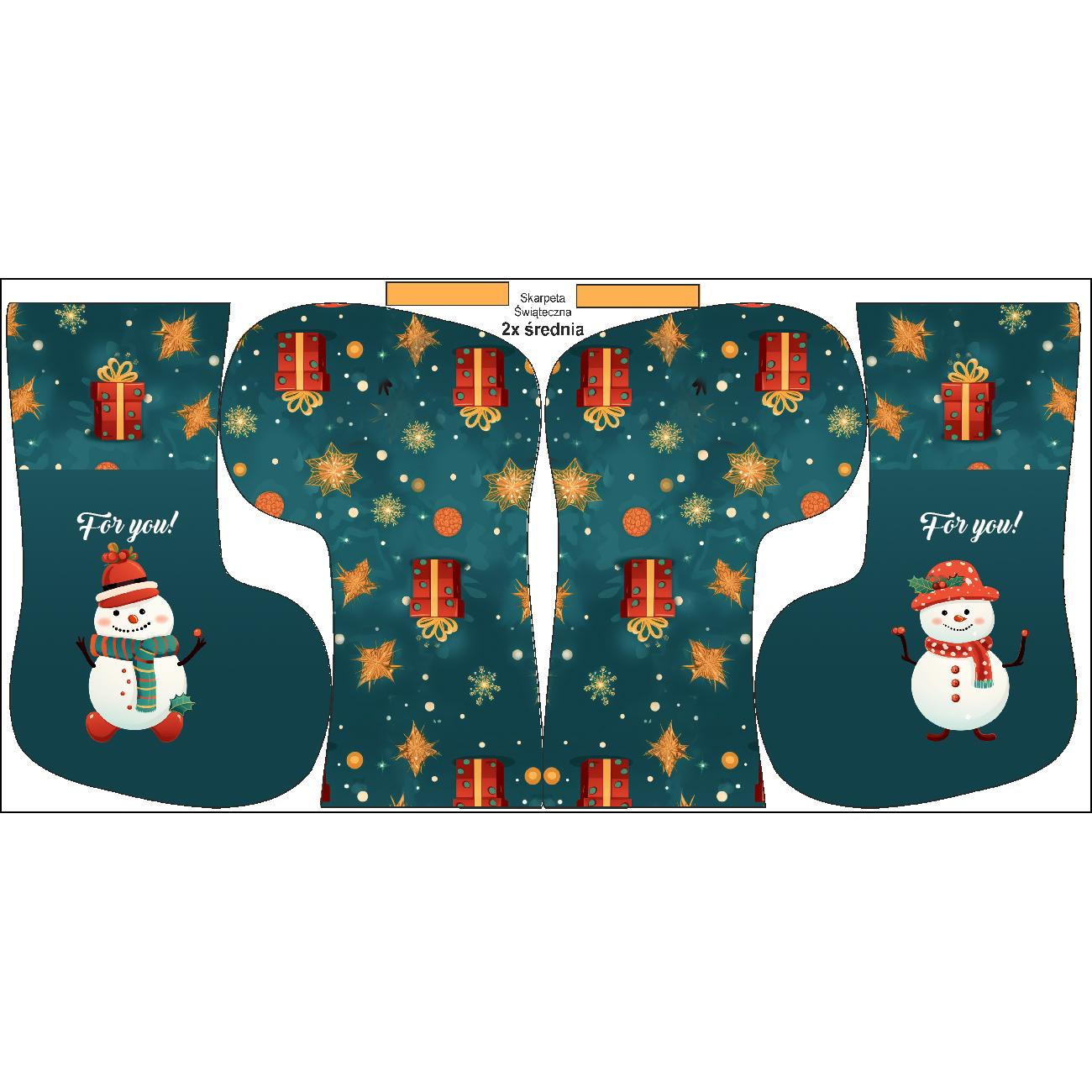 Christmas Stocking Set - SNOWMAN - sewing set