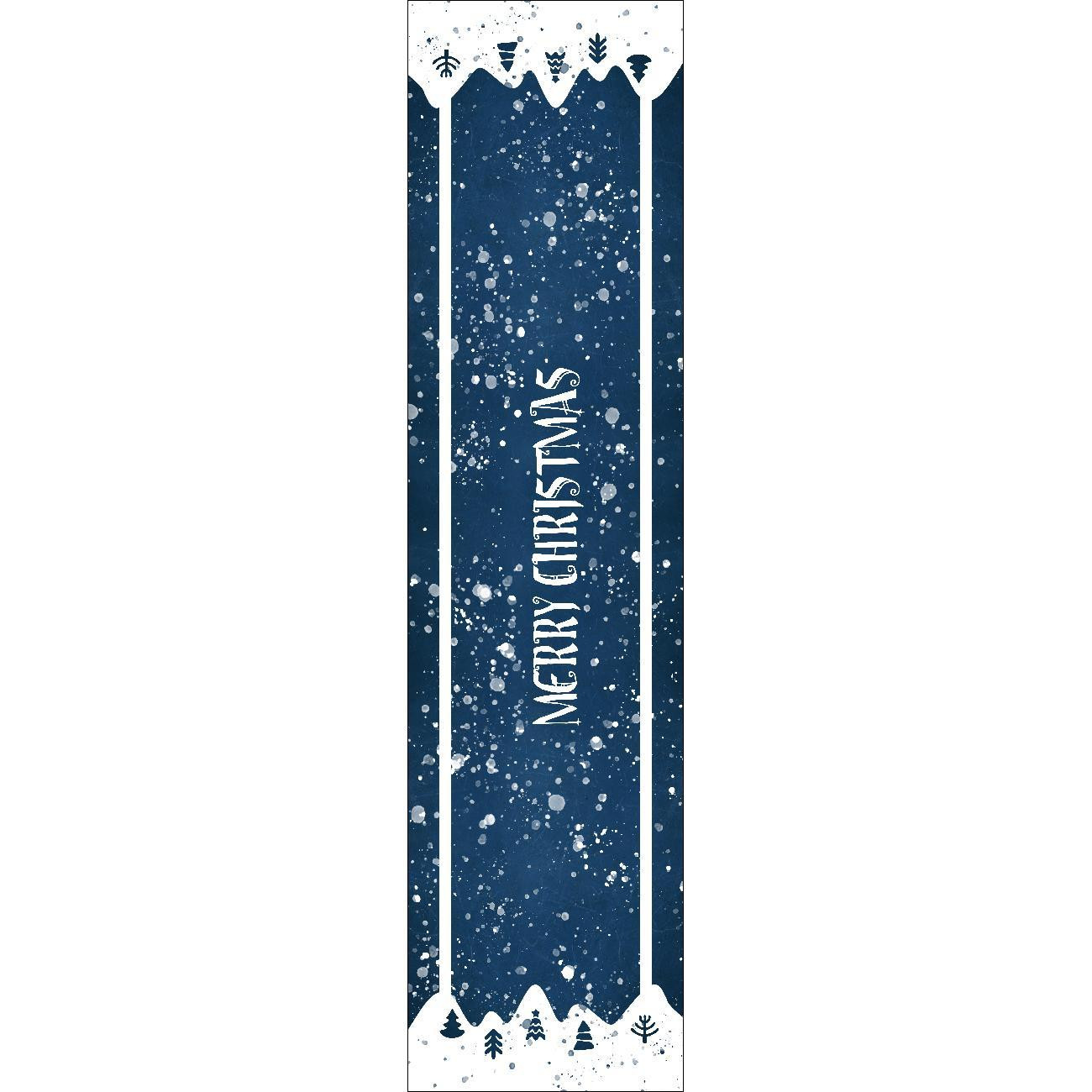 TABLE RUNNER PANEL - WINTER NIGHT   - sewing set