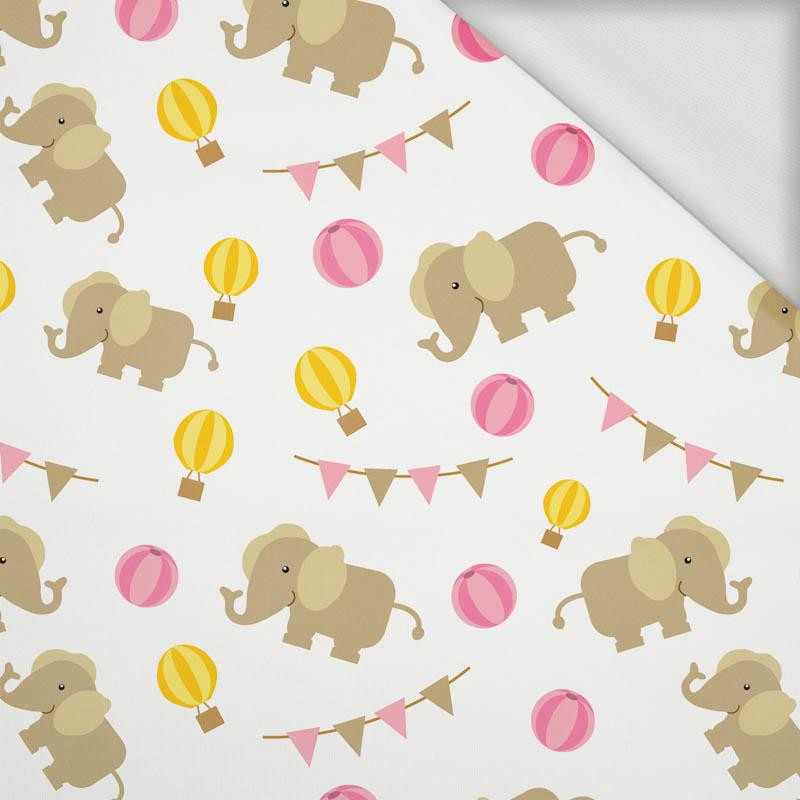 LITTLE ELEPHANTS (ANIMAL GARDEN) - looped knit fabric