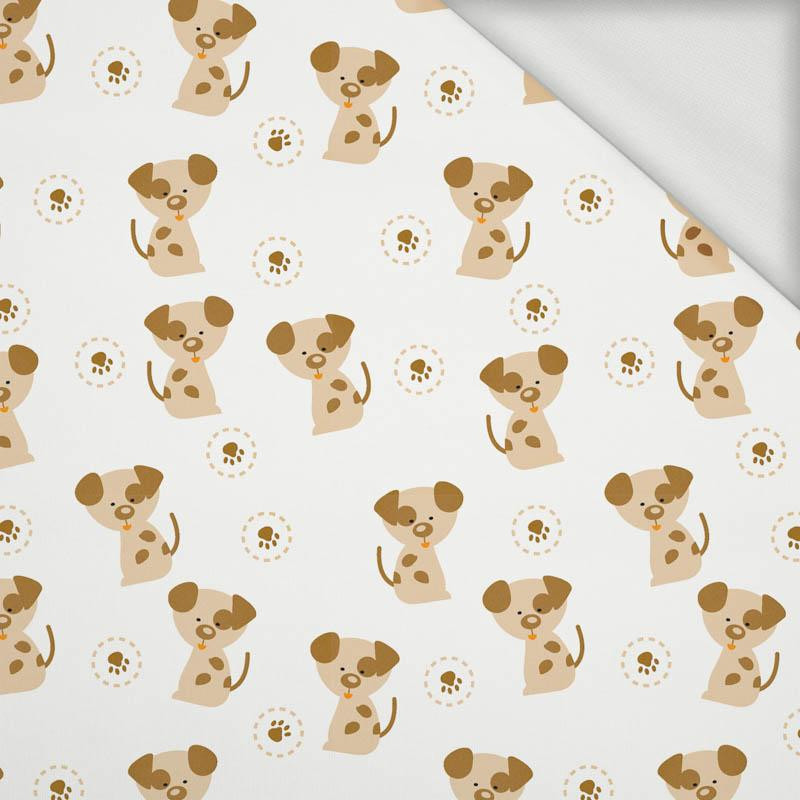 PIEBALD DOGS (ANIMAL GARDEN) - looped knit fabric