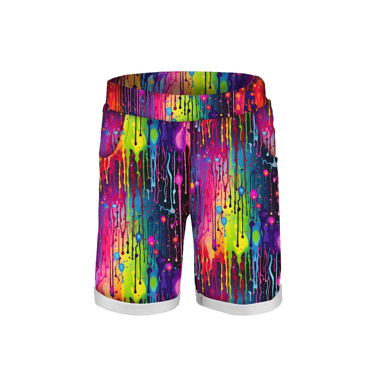 KID`S SHORTS (RIO) - STREET GRAFFITI WZ.6 - looped knit fabric 