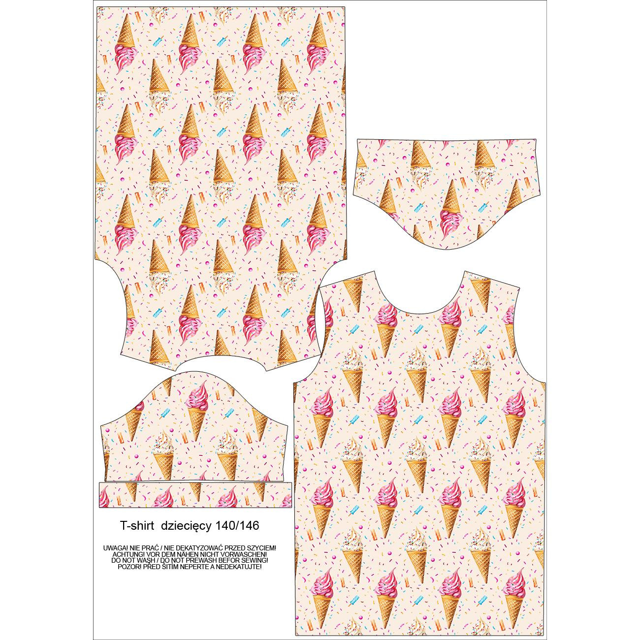 KID’S T-SHIRT -SWEETS pat.2 - sewing set