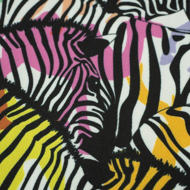 RAINBOW ZEBRAS no. 2 - quick-drying woven fabric