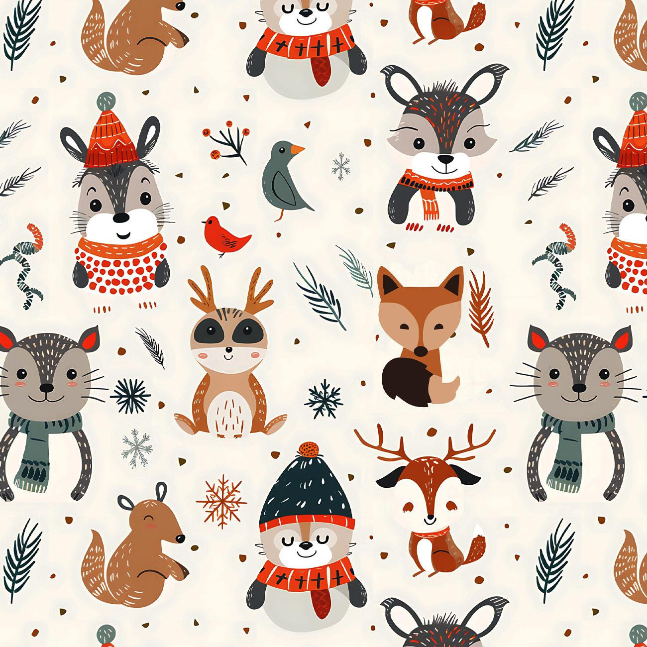 LET IS SNOW wz.7 - Cotton woven fabric