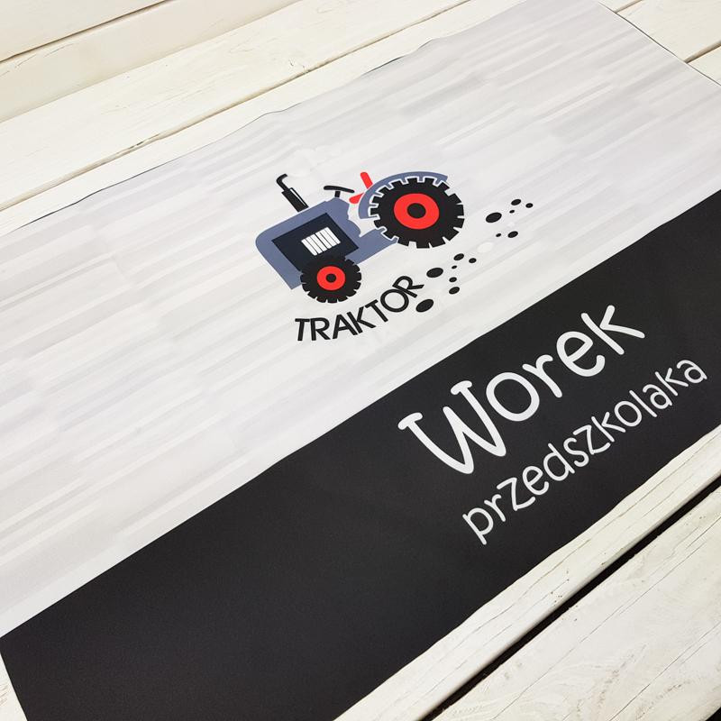 TRACTOR / grey - panel Waterproof woven fabric PL