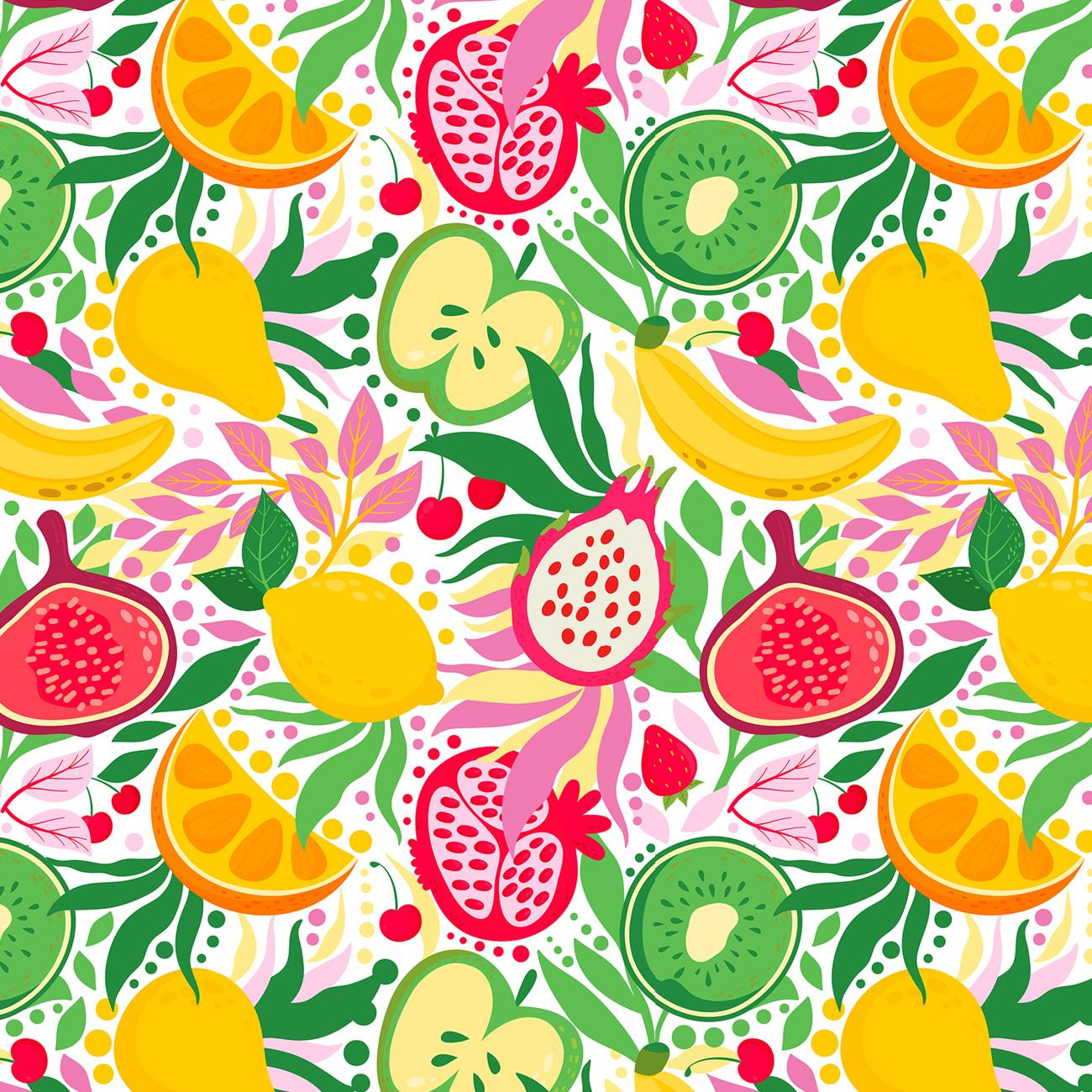 Tutti Frutti wz. 9 - looped knit fabric