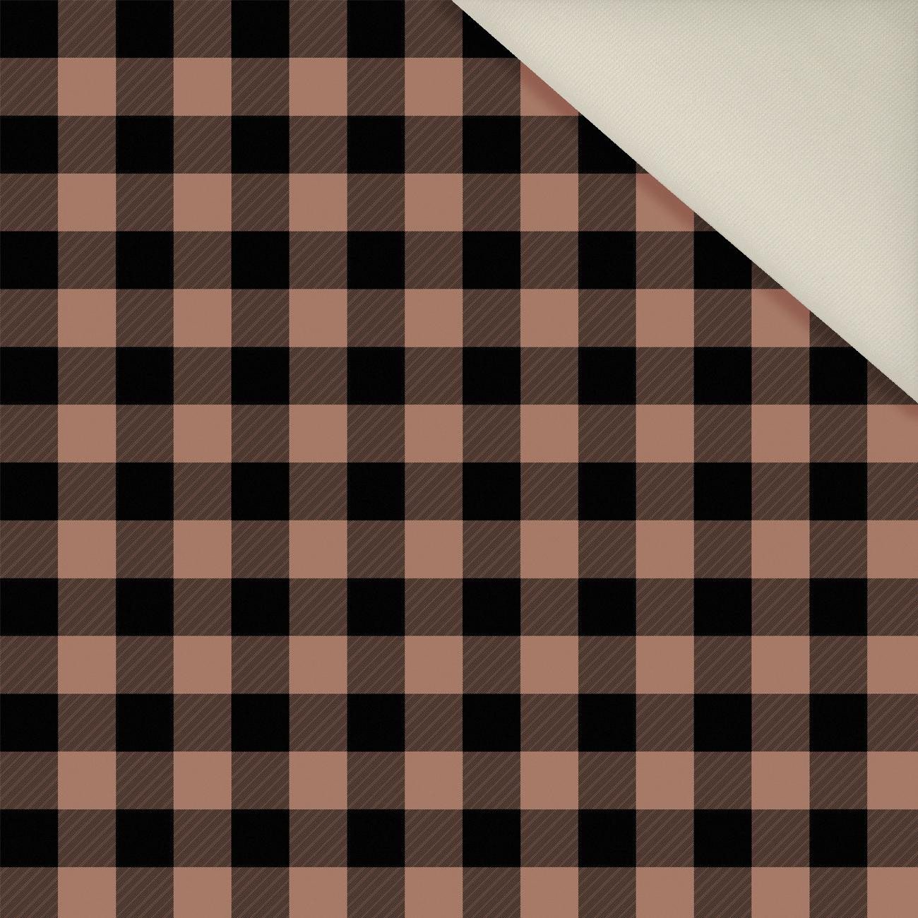 CHECK VICHY/ Mocha Mousse - Upholstery velour 