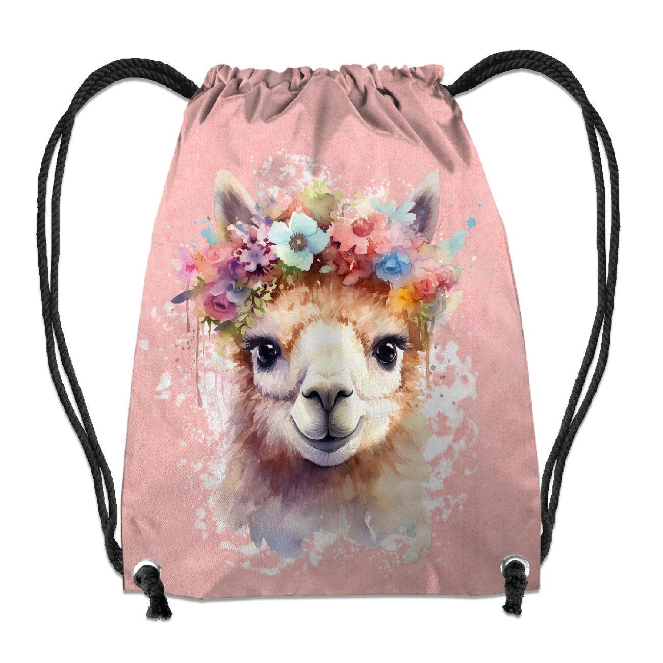 GYM BAG - WATERCOLOR LAMA - sewing set