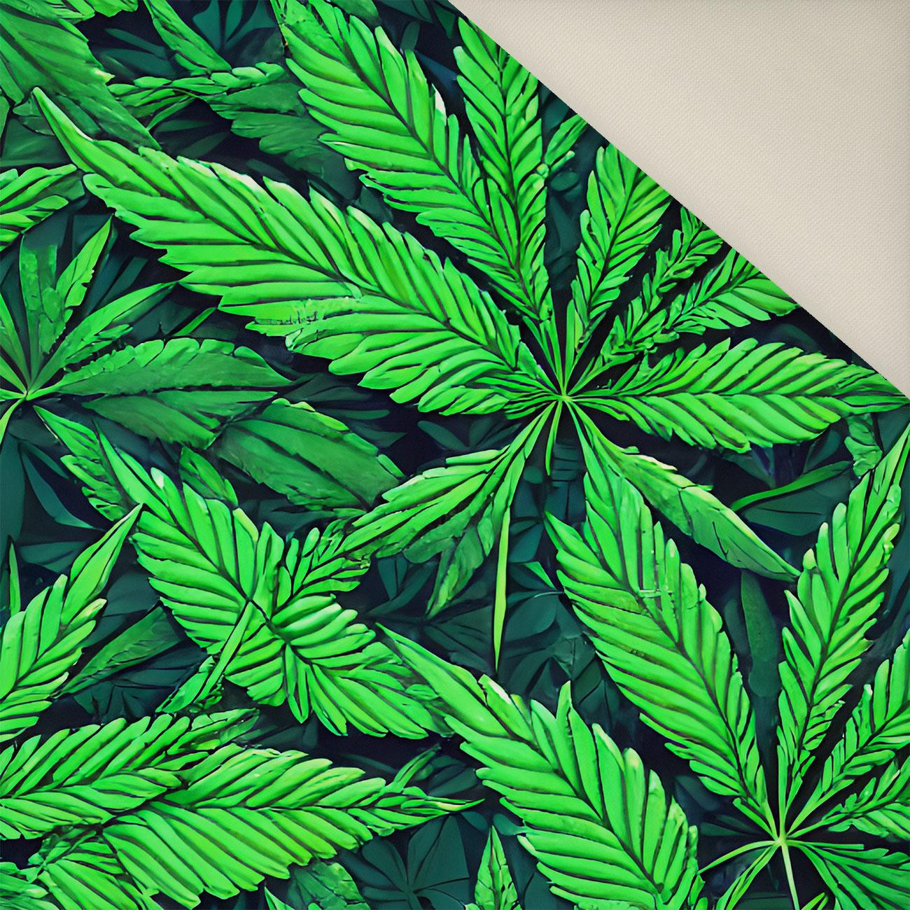 Hemp leaves WZ. 7- Upholstery velour 