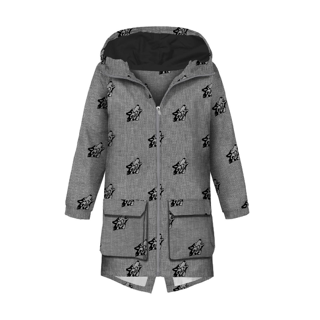 MEN'S PARKA (TOM) - WOLF / NIGHT CALL / grey - sewing set