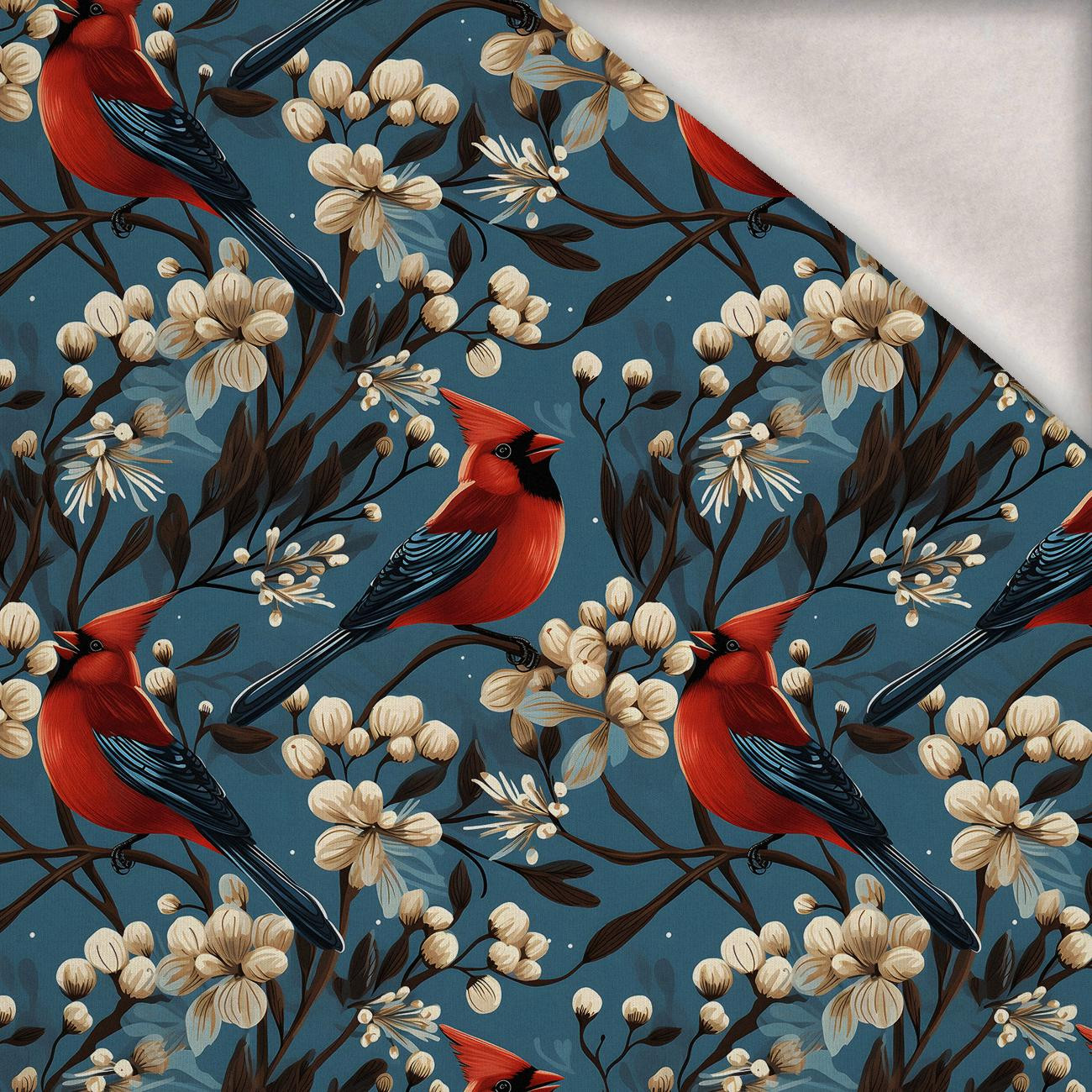 WINTER FLOWERS WZ.12 - brushed knitwear with elastane ITY