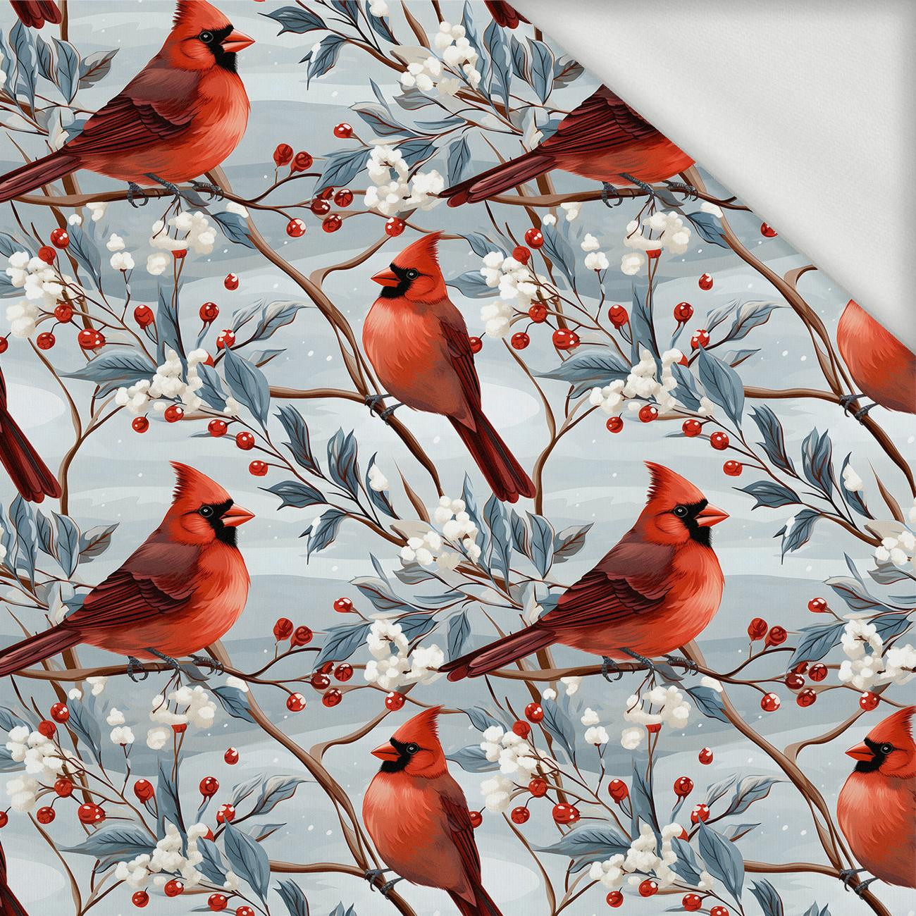 WINTER FLOWERS WZ.15 - looped knit fabric