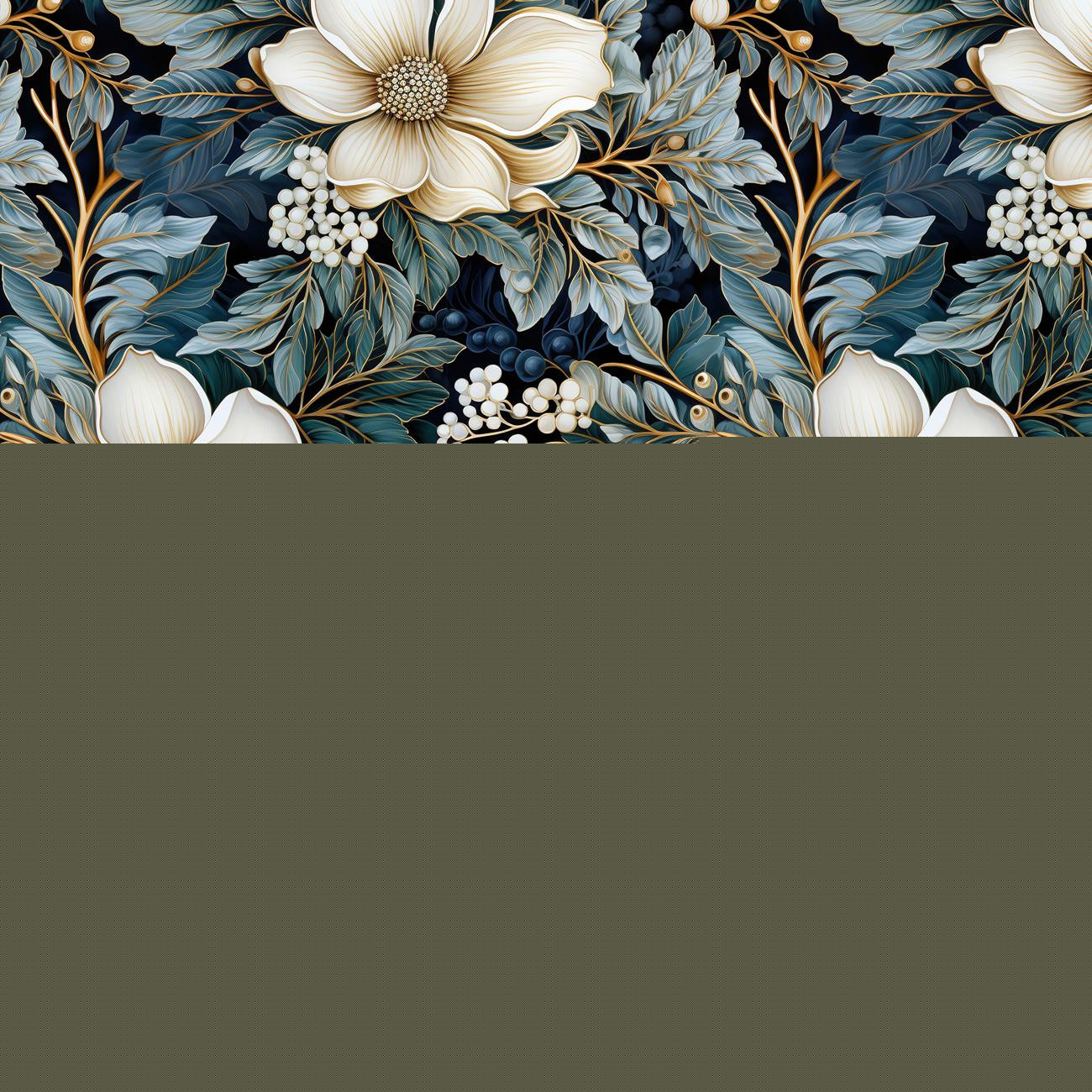 WINTER FLOWERS WZ.9 - Woven Fabric for tablecloths