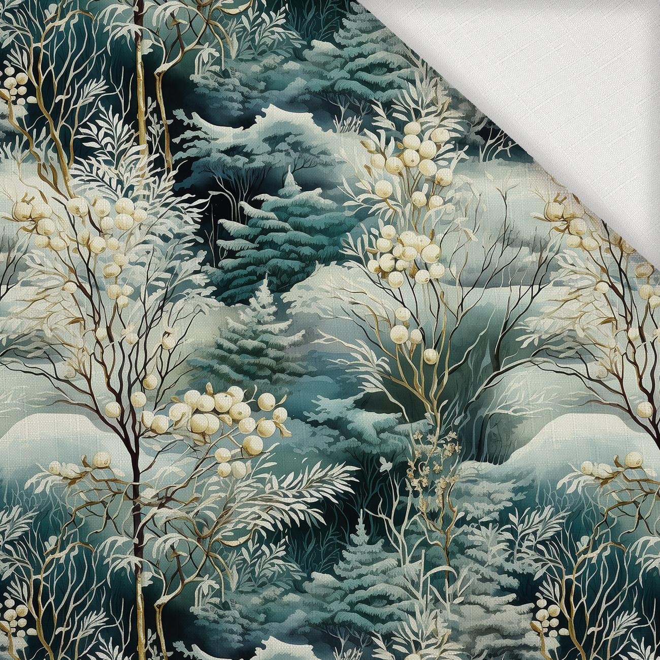 WINTER FOREST VZ. 3 - Woven Fabric for tablecloths