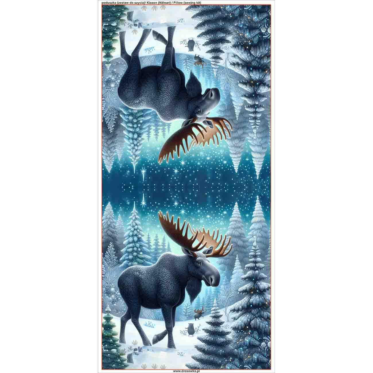 PILLOW 45X45 - WINTER MOOSE VZ. 1 - sewing set