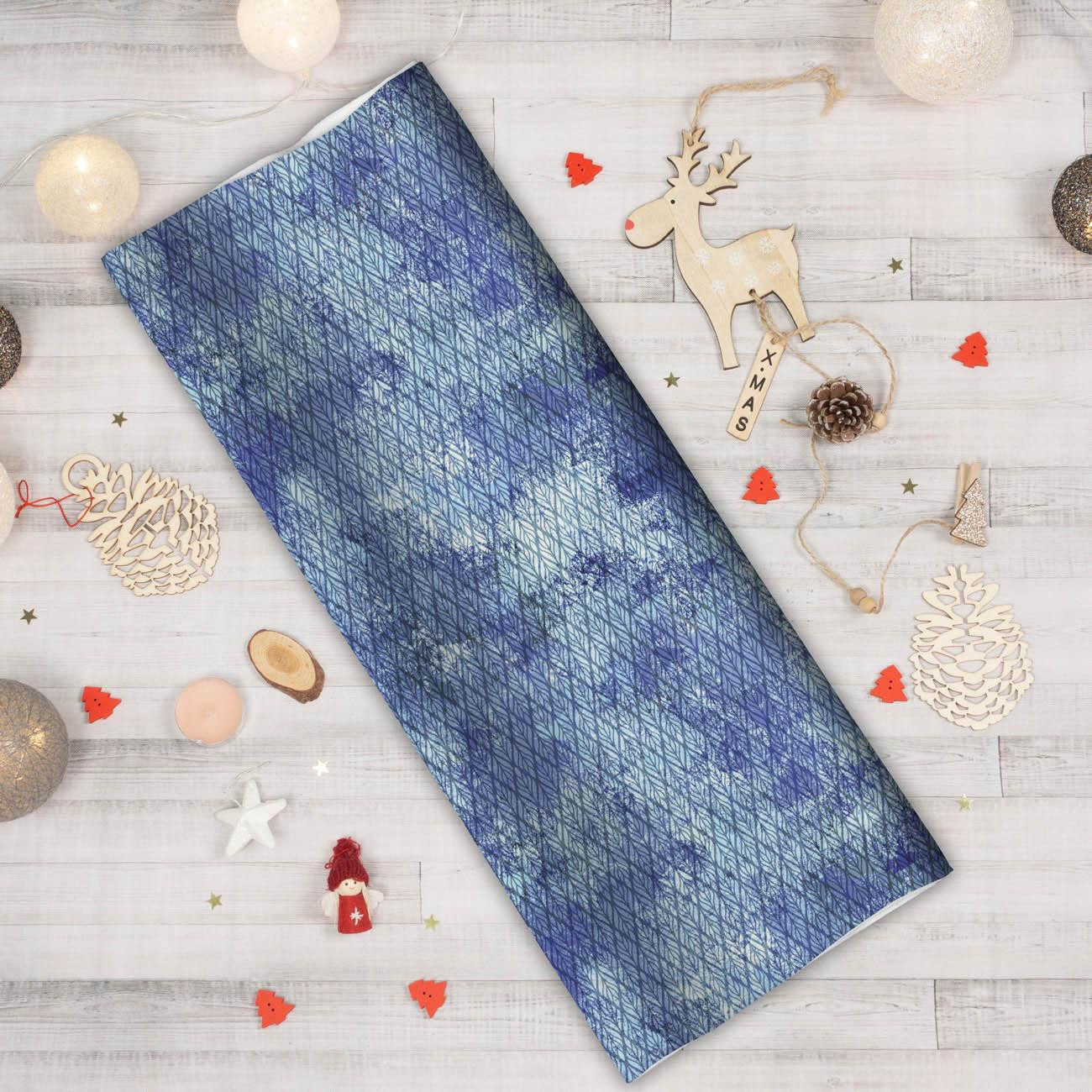 WINTER BRAID (WINTER IS COMING) - looped knit fabric