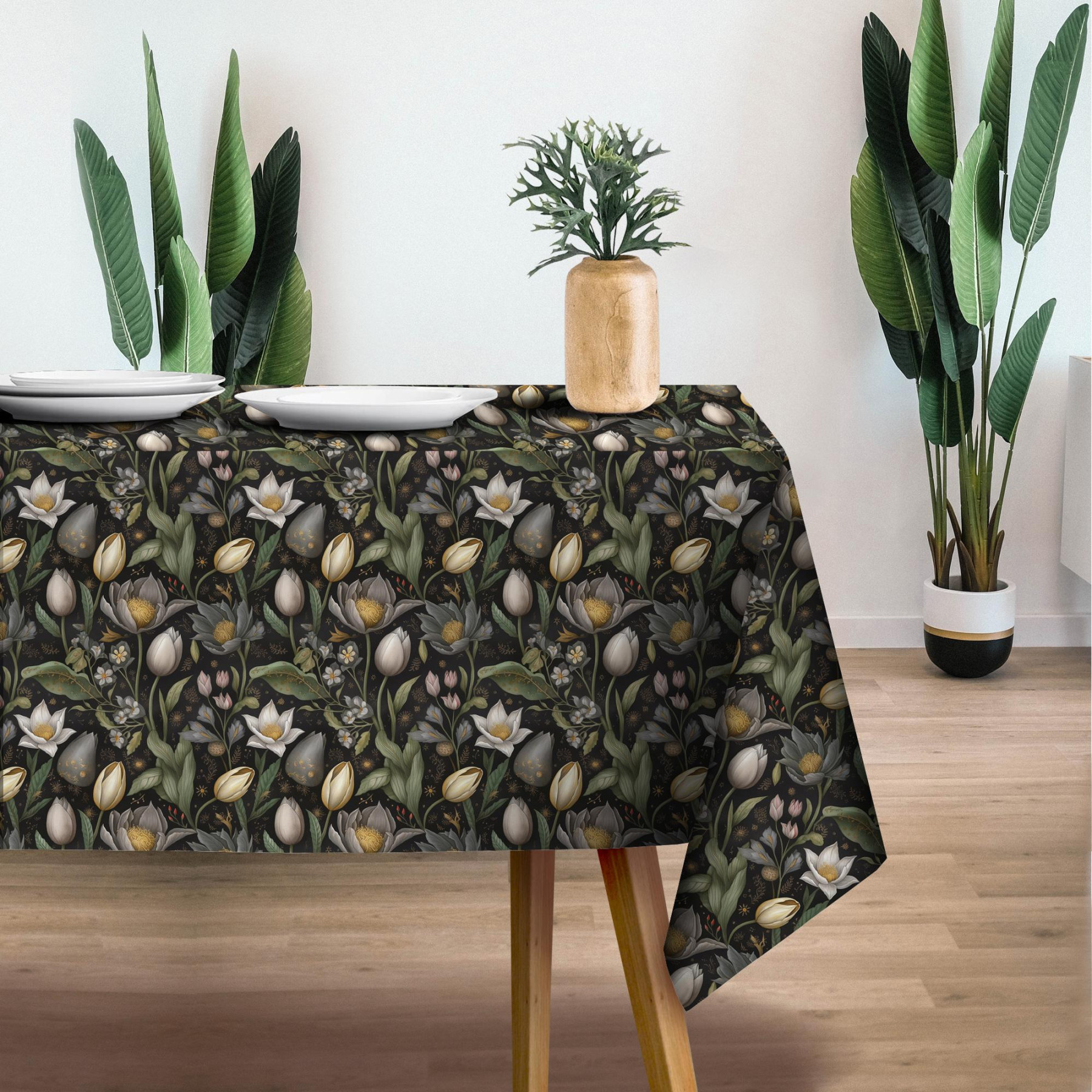 SPRING FLOWERS PAT. 1 - Woven Fabric for tablecloths