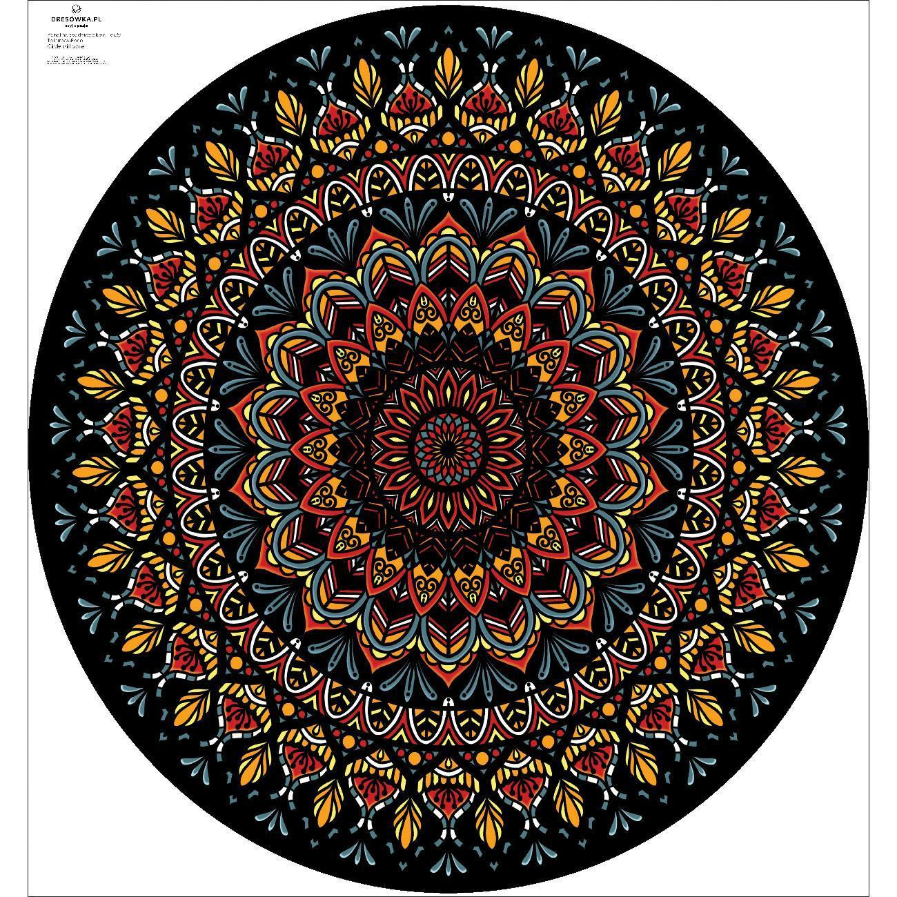 AFRICAN MANDALA -  big circle skirt panel 