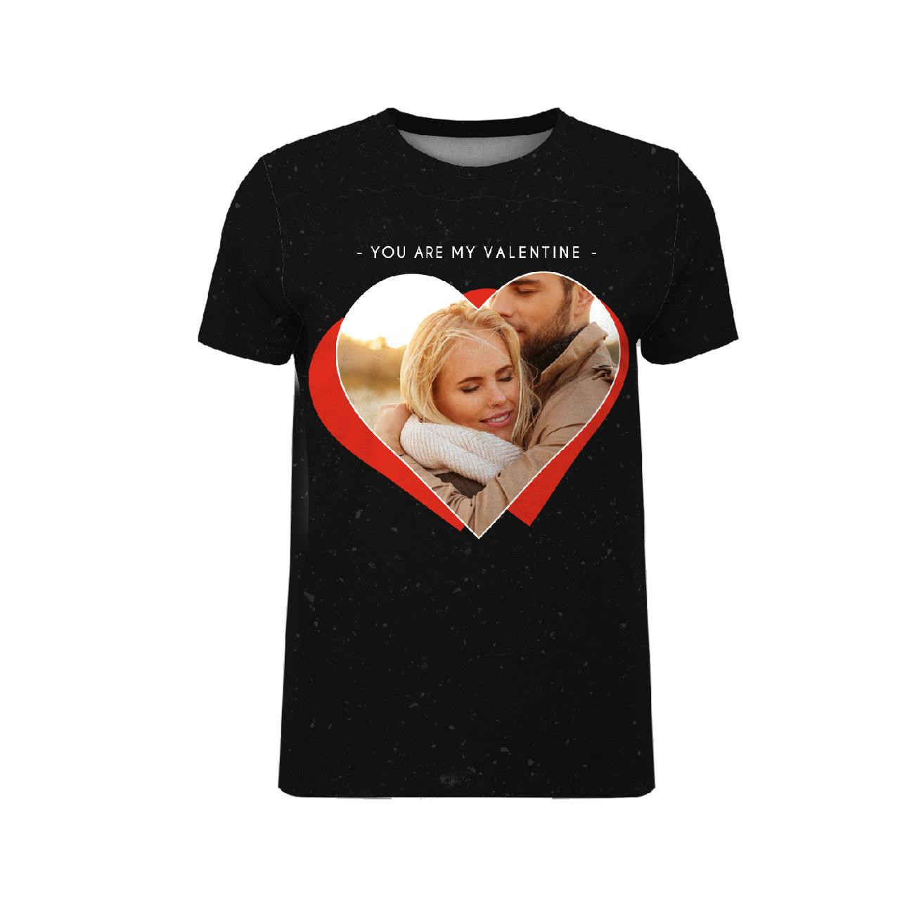 MEN'S T-SHIRT - MY VALENTINE - WITH YOUR OWN PHOTO - sewing set