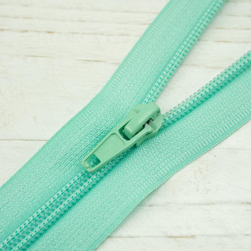 Coil zipper 30cm Open-end - aqua 