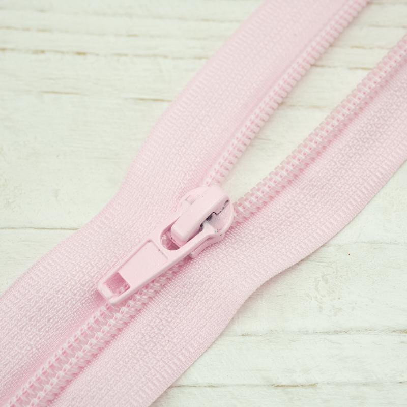 Coil zipper 45cm Open-end - muted pink