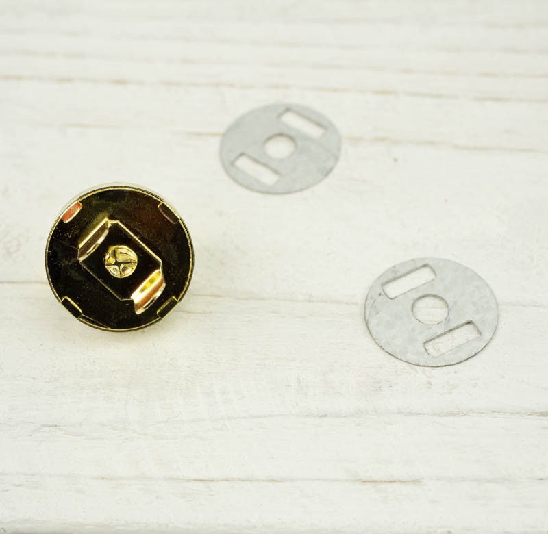 Magnetic Snap Closures 18 mm - gold