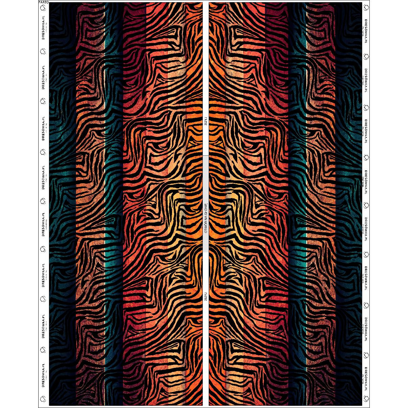 PAREO - ZEBRA / stripes - sewing set
