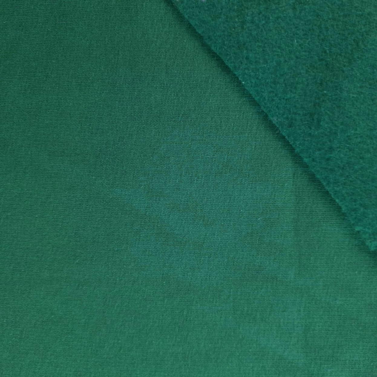 M-21 BOTTLE GREEN  - thick brushed sweatshirt D300