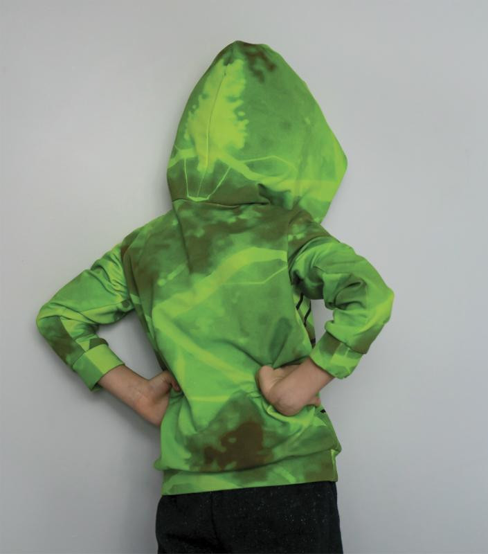 GREEN NINJA HOODIE (ALEX) - sewing set