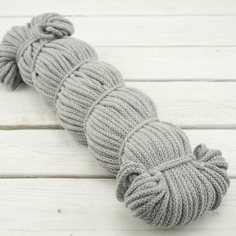 Strings cotton hank 5mm - LIGHT GREY