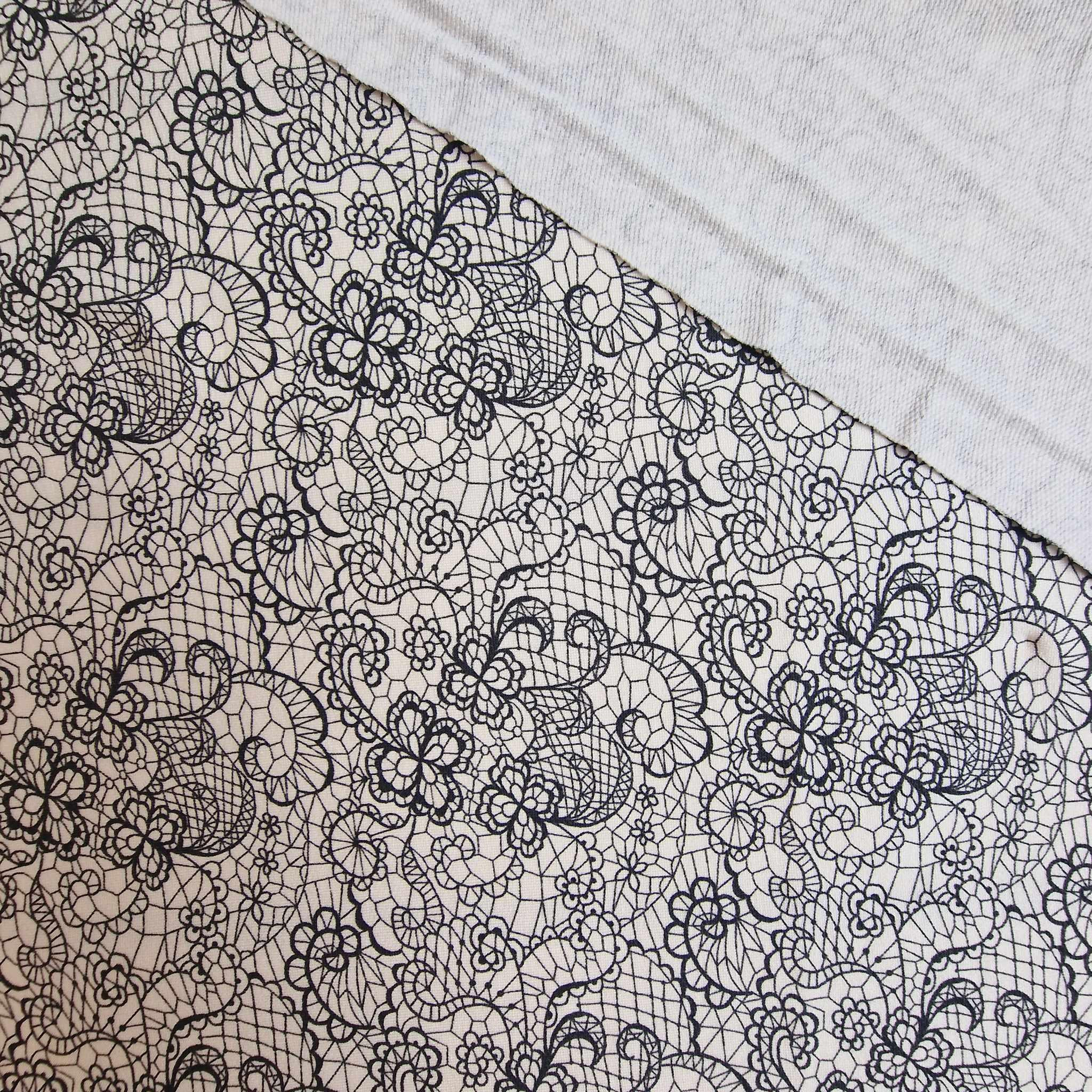 MEHNDI BLACK 2 - viscose knit fabric