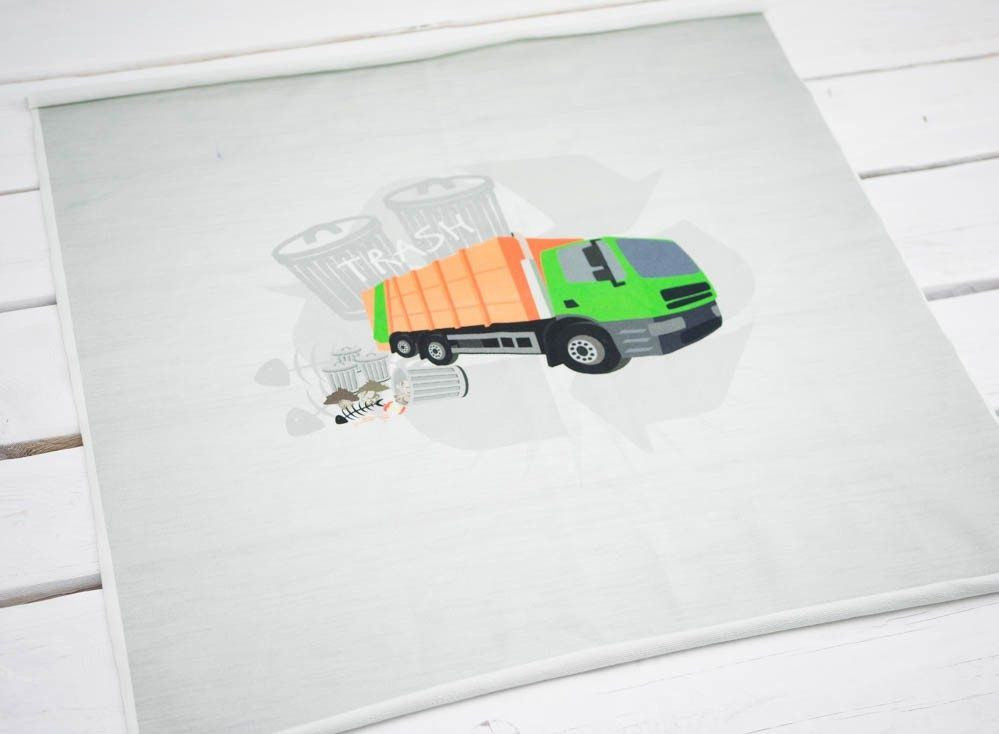 GARBAGE TRUCK - panel, looped knit PE240
