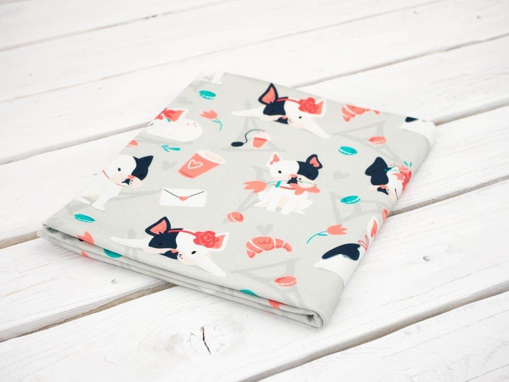 J adore Paris / peach - single jersey with elastane TE210