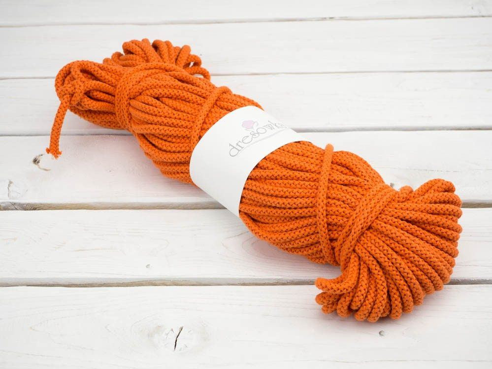 Strings cotton hank 8mm - ORANGE