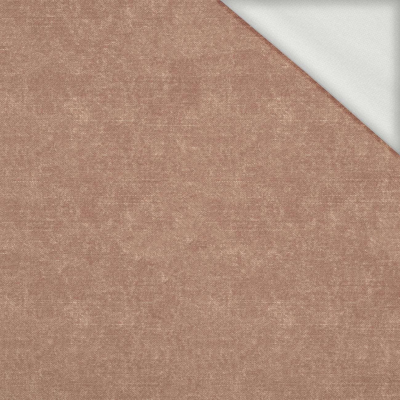 ACID WASH Mocha Mousse - looped knit fabric