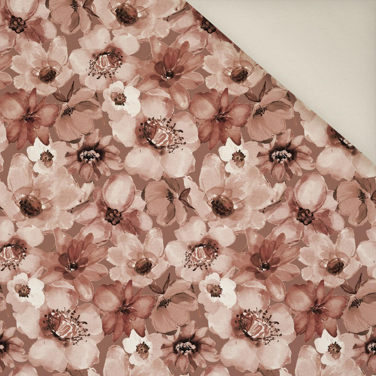 FLOWERS wz.1 / Mocha Mousse - Upholstery velour 
