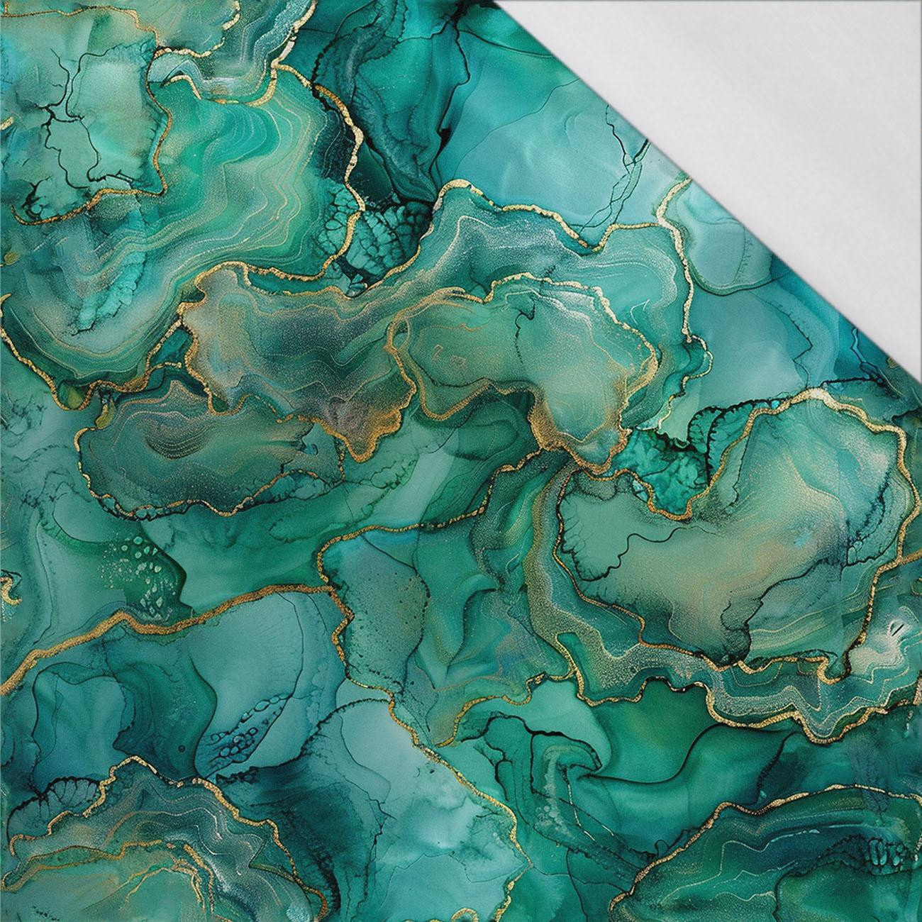 alcohol ink wz.7 TEAL - single jersey 