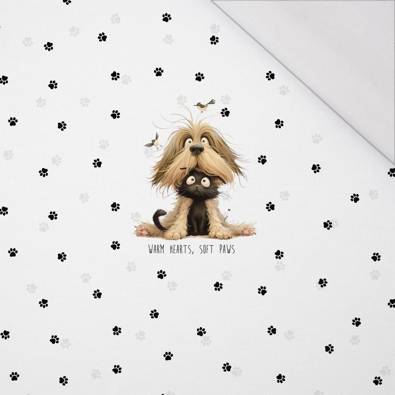 ANIMALS CUTE wz.10 - panel (60cm x 50cm) SINGLE JERSEY