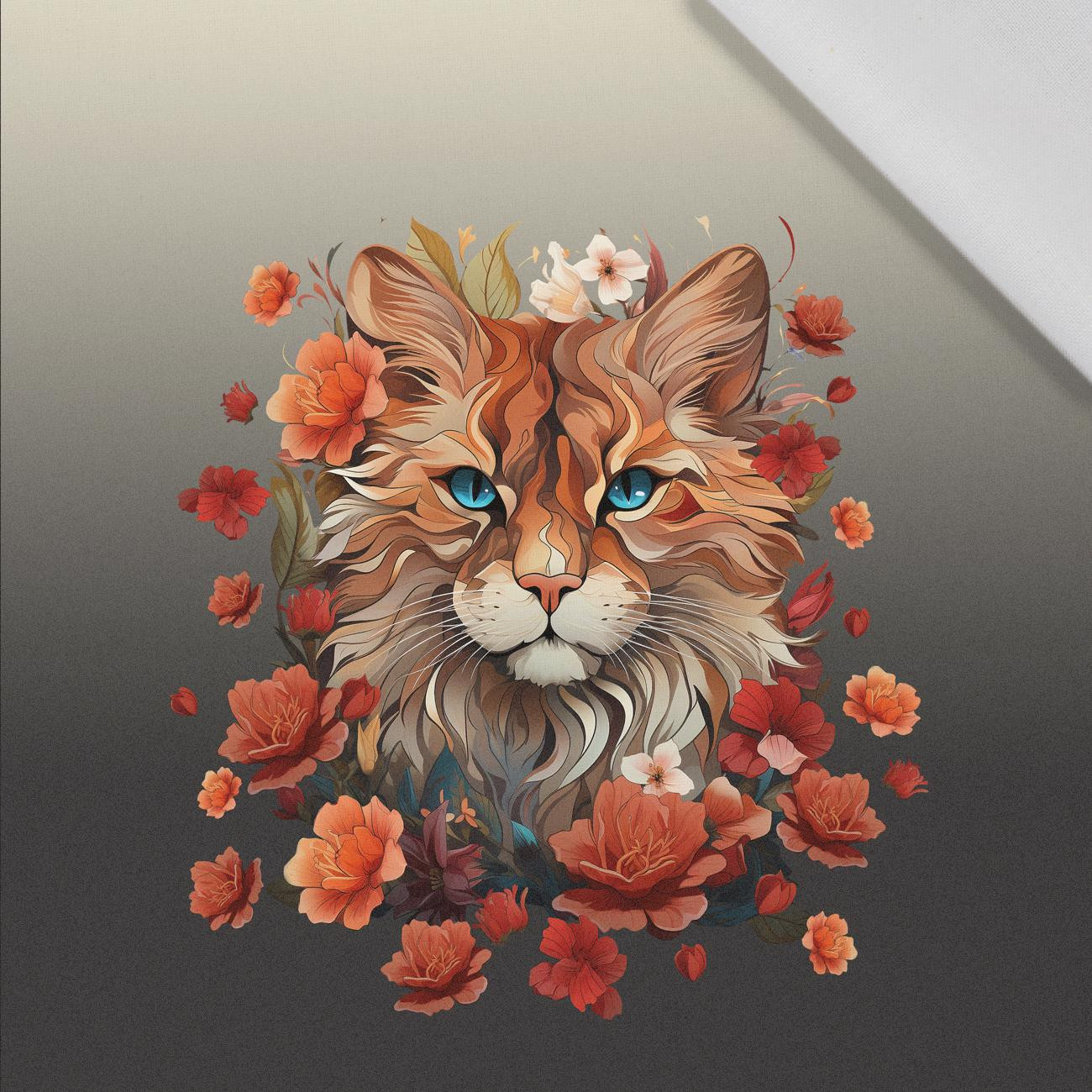 ANIMALS MANDALA wz.5 - panel (60cm x 50cm)  Cotton woven fabric