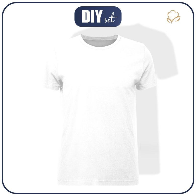 MEN’S T-SHIRT - B-00 White - single jersey