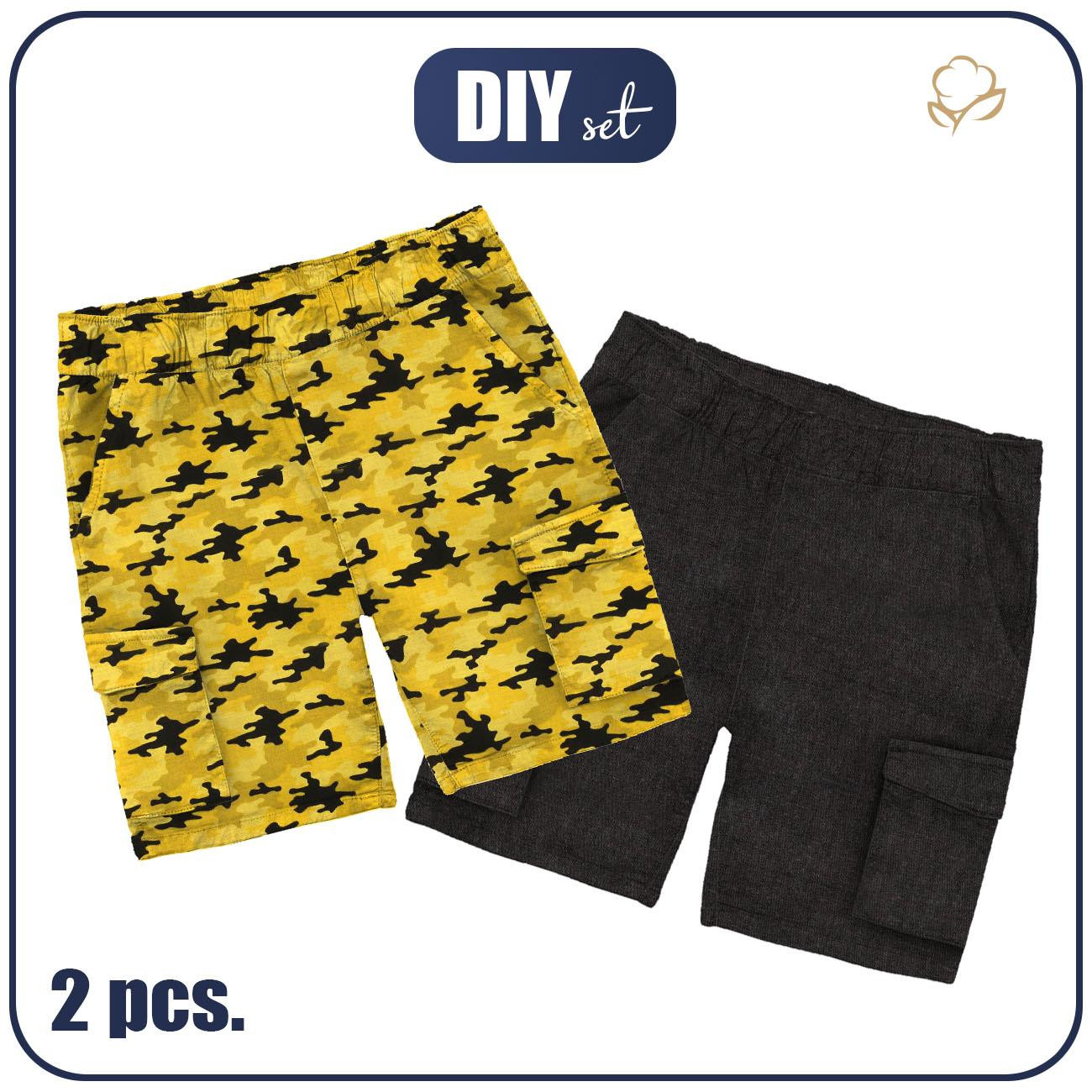 2PACK - KID`S CARGO SHORTS - PATTERN 1 - sewing set